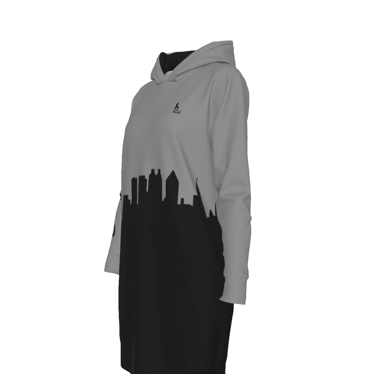 Officially Sexy English Atlanta Skyline Collection Women's Long Neutral Color Hoodies