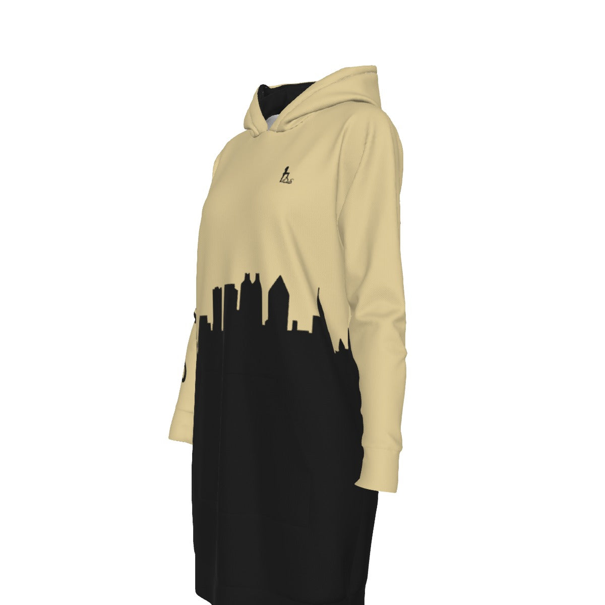 Officially Sexy English Atlanta Skyline Collection Women's Long Neutral Color Hoodies