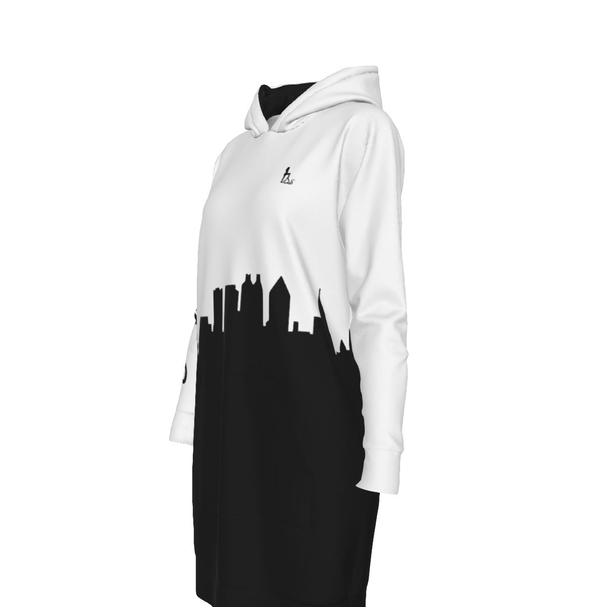 Officially Sexy English Atlanta Skyline Collection Women's Long Neutral Color Hoodies