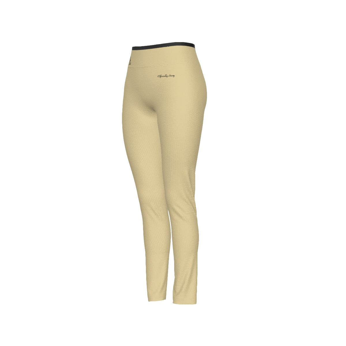 Officially Sexy English Solid Color Collection Women's High Waist Leggings With Side Stitch Closure
