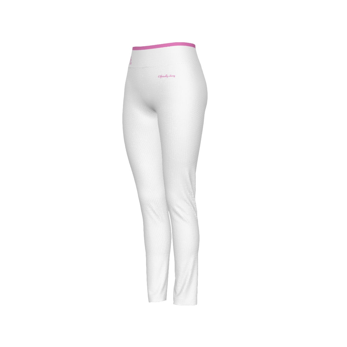 Officially Sexy English Solid Color Collection Women's Pink e778bc High Waist Leggings With Side Stitch Closure