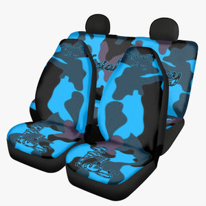 Officially Sexy Blue Army Camouflage Collection Microfiber Car Seat Covers - 3Pcs