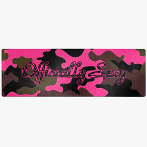 Officially Sexy Pink Army Camouflage Collection Suede Anti-slip Yoga Mat 1