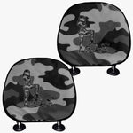 Officially Sexy Grey Army Camouflage Collection  2-pcs Car Headrest Covers