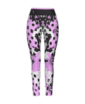 Officially Sexy Animal Abstract Collection English Women's High WaistLeggings Side Stitch Closure