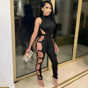 Turn up the heat and own the night in our Women’s Sexy Openwork Tight Plus Size Backless Jumpsuit—the ultimate statement piece for bold and confident fashionistas! Designed with high-stretch broadcloth fabric, this jumpsuit hugs your curves while offering a comfortable, flexible fit. The hollow-out openwork detailing adds a sultry edge, while the low-waist and backless design elevate your look for a show-stopping effect. Perfect for a night out, clubbing, or any event where you want to steal the spotlight!