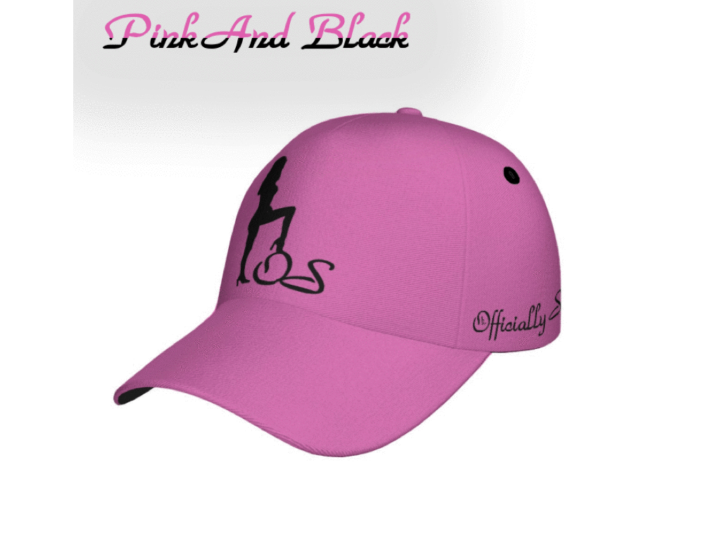 Officially Sexy English Solid Color Collection Print Peaked Cap With Box Pink e778bc