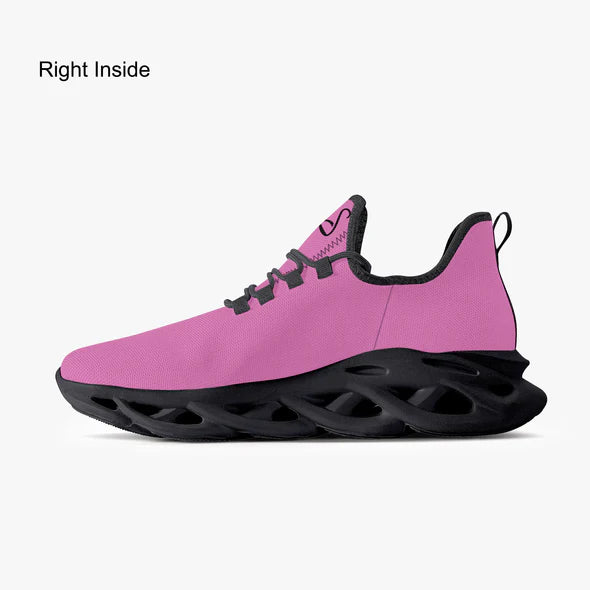 Haitian Ofisyèlman Sexy Solid Color Collection Bounce Mesh Knit Sneakers - Pink e778bc