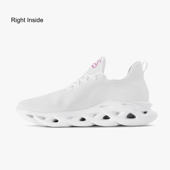 Haitian Ofisyèlman Sexy Solid Color Collection Bounce Mesh Knit Sneakers - Pink e778bc