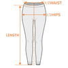 Officially Sexy English Solid Color Collection Women's High Waist Leggings With Side Stitch Closure