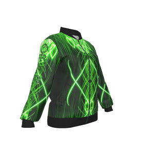 Officially Sexy Neon Green Laser Hearts Collection Women's Jacket (English) #1 2