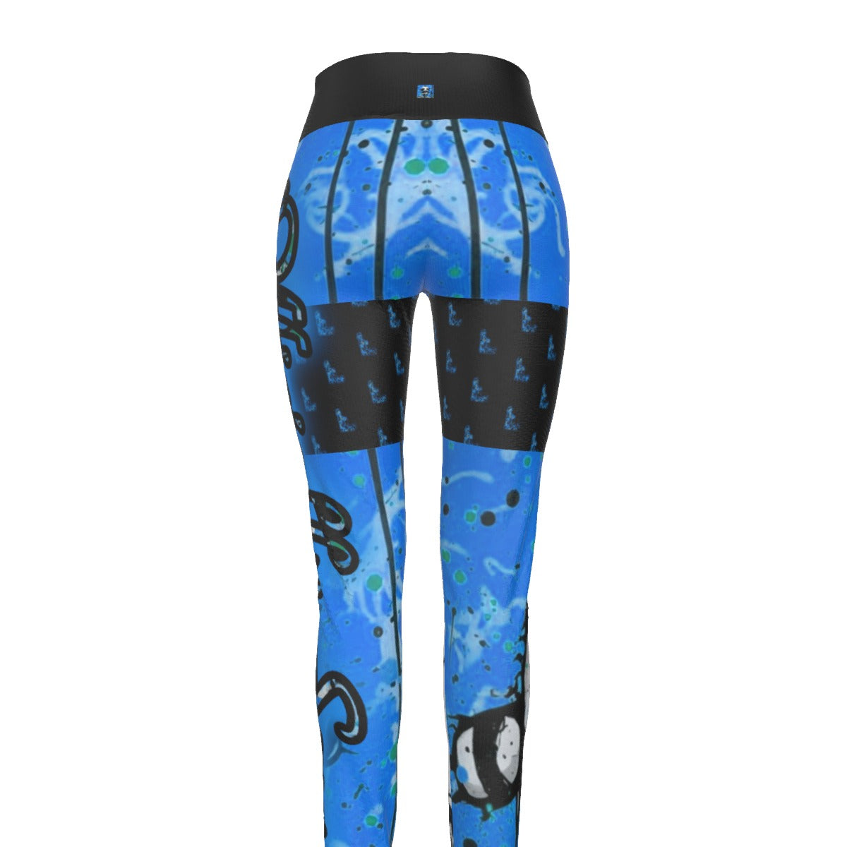 Officially Sexy Creepy Boy Collection Women's High Waist Thigh High Booty Popper Leggings