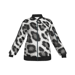 Officially Sexy Snow Leopard Collection Women's AOLP Jacket Large Print Logo on Back (English) 2 1