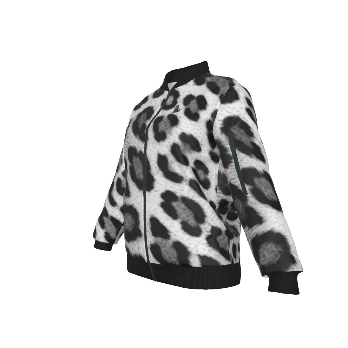 Officially Sexy Snow Leopard Collection Women's AOLP Jacket Large Print Logo on Back (English) 2 4