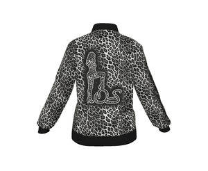 Officially Sexy Snow Leopard Collection Women's AOP Jacket Small Print Logo On Back (English) 4 