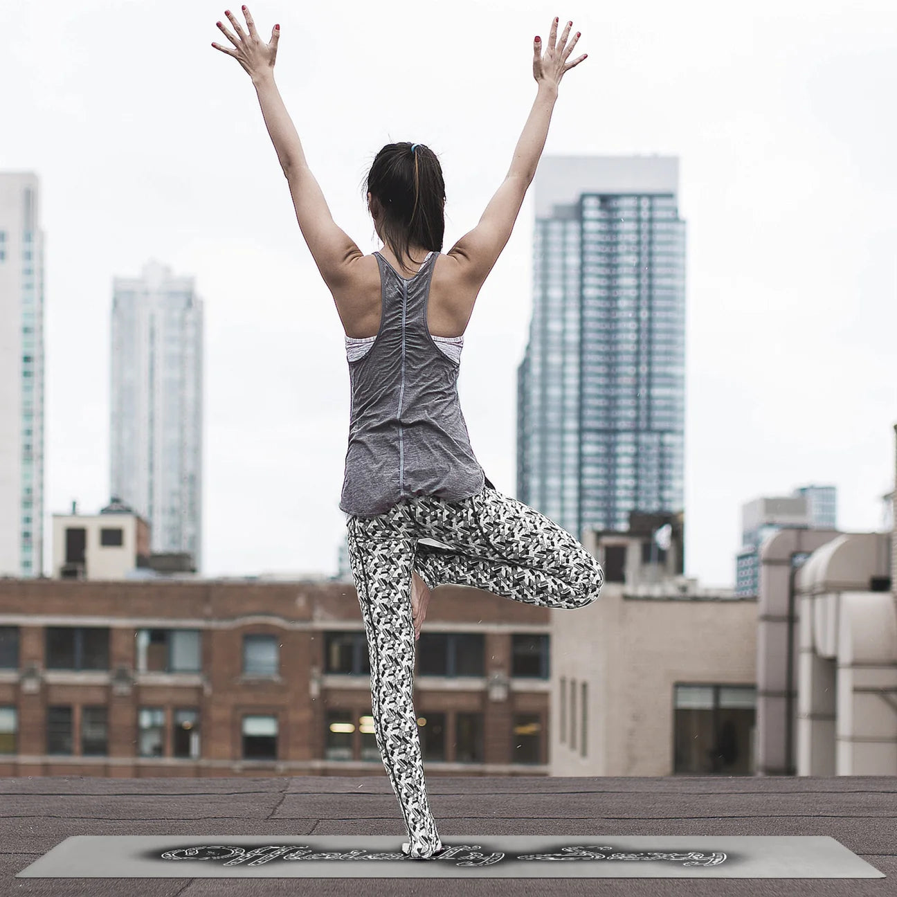 Officially Sexy Snow Leopard Print Collection Suede Anti-slip Yoga Mats