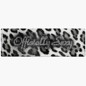 Officially Sexy Snow Leopard Print Collection Suede Anti-slip Yoga Mats