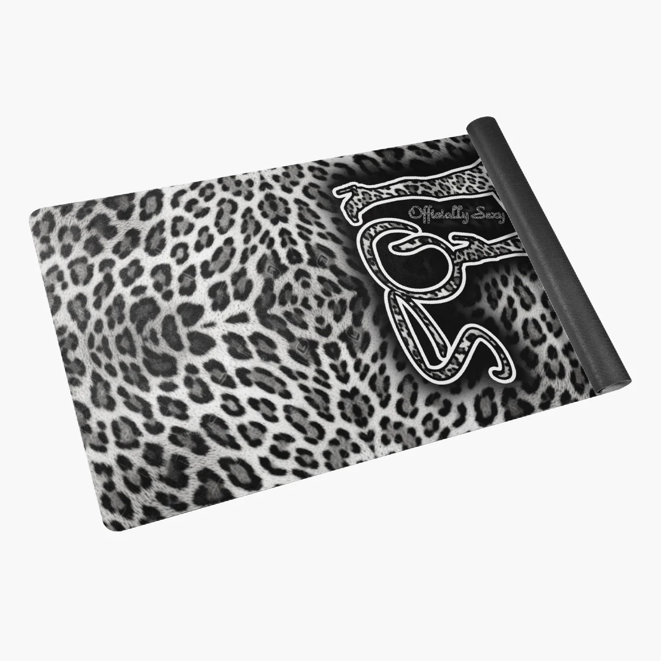 Officially Sexy Snow Leopard Print Collection Suede Anti-slip Yoga Mats
