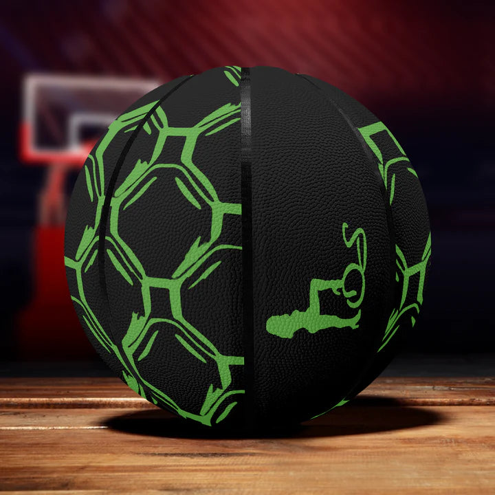 Officially Sexy English Octagon Bubbles Collection - Eight Panel Printed Basketball 1
