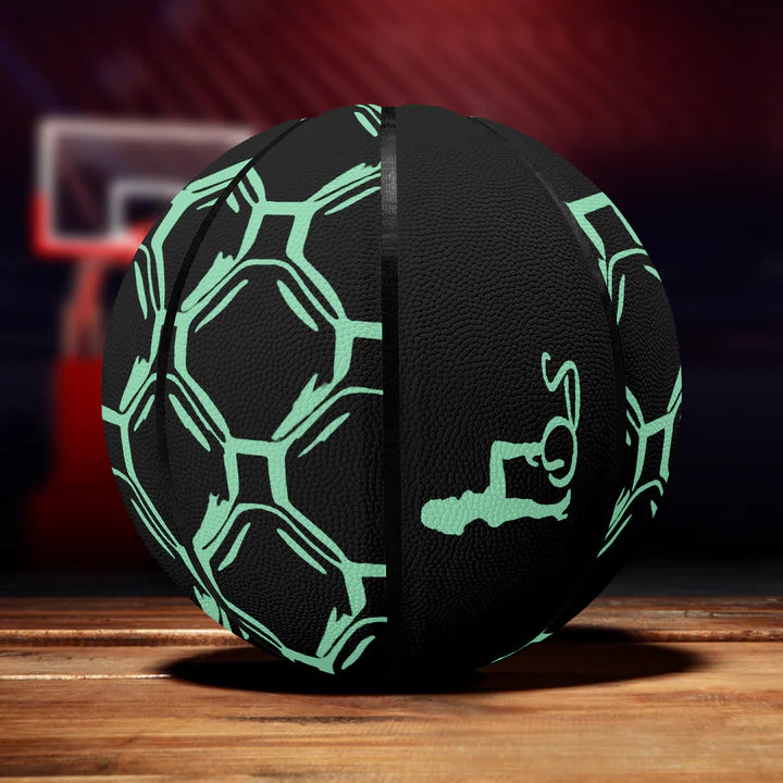 Officially Sexy English Octagon Bubbles Collection - Eight Panel Printed Basketball 1