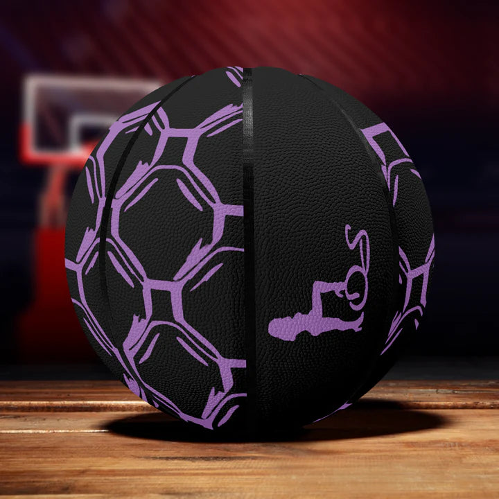 Officially Sexy English Octagon Bubbles Collection - Eight Panel Printed Basketball 1