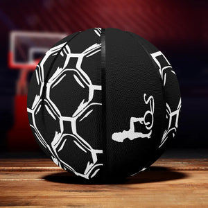 Officially Sexy English Octagon Bubbles Collection - Eight Panel Printed Basketball 1