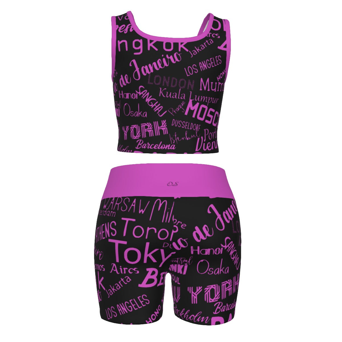 Officially Sexy English Black Certified City Collection Women's Yoga Set