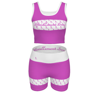 Officially Sexy Pink Girl Logo Collection Women's Yoga Set