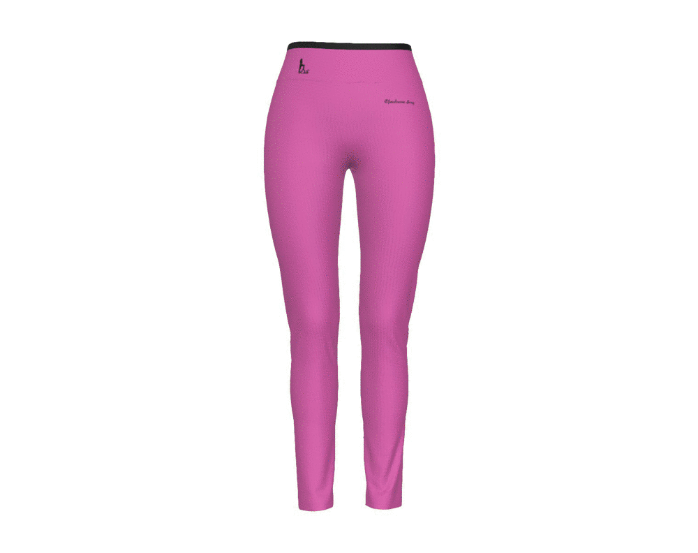Oficialmente Sexy Portuguese Solid Color Collection Women's High Waist Leggings With Side Stitch Closure