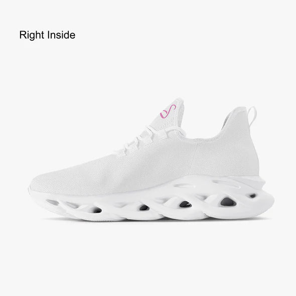 Portuguese Oficialmente Sexy Solid Color Collection Bounce Mesh Knit Sneakers - Pink e778bc