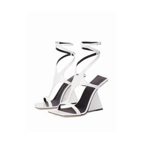 New Women's Sexy Lacquer Leather High Heel Wedge Sandal