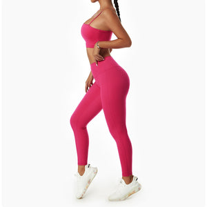 Women's Solid Color Sports 3 Piece Workout / Gym Set Crop Top, High Waist Yoga Leggings, & Zip Up Jacket