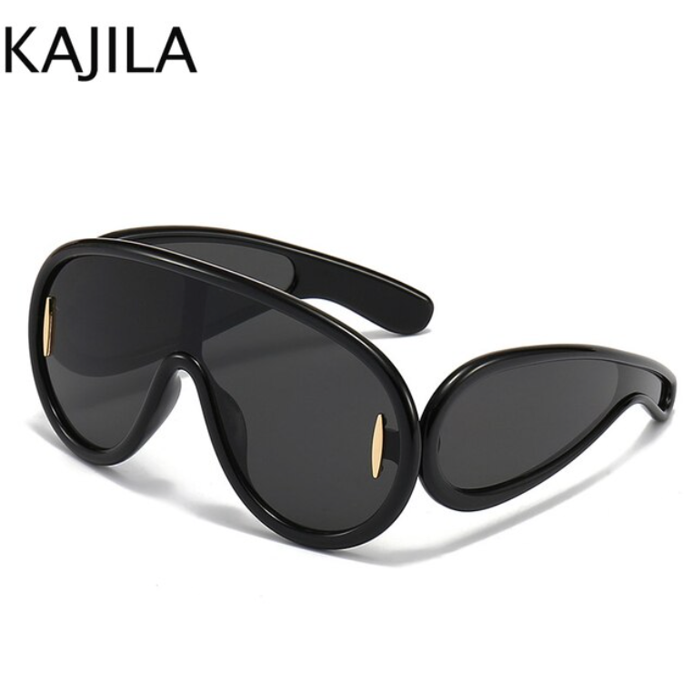 UV400 Black Big Oversized Punk Sunglasses C 20