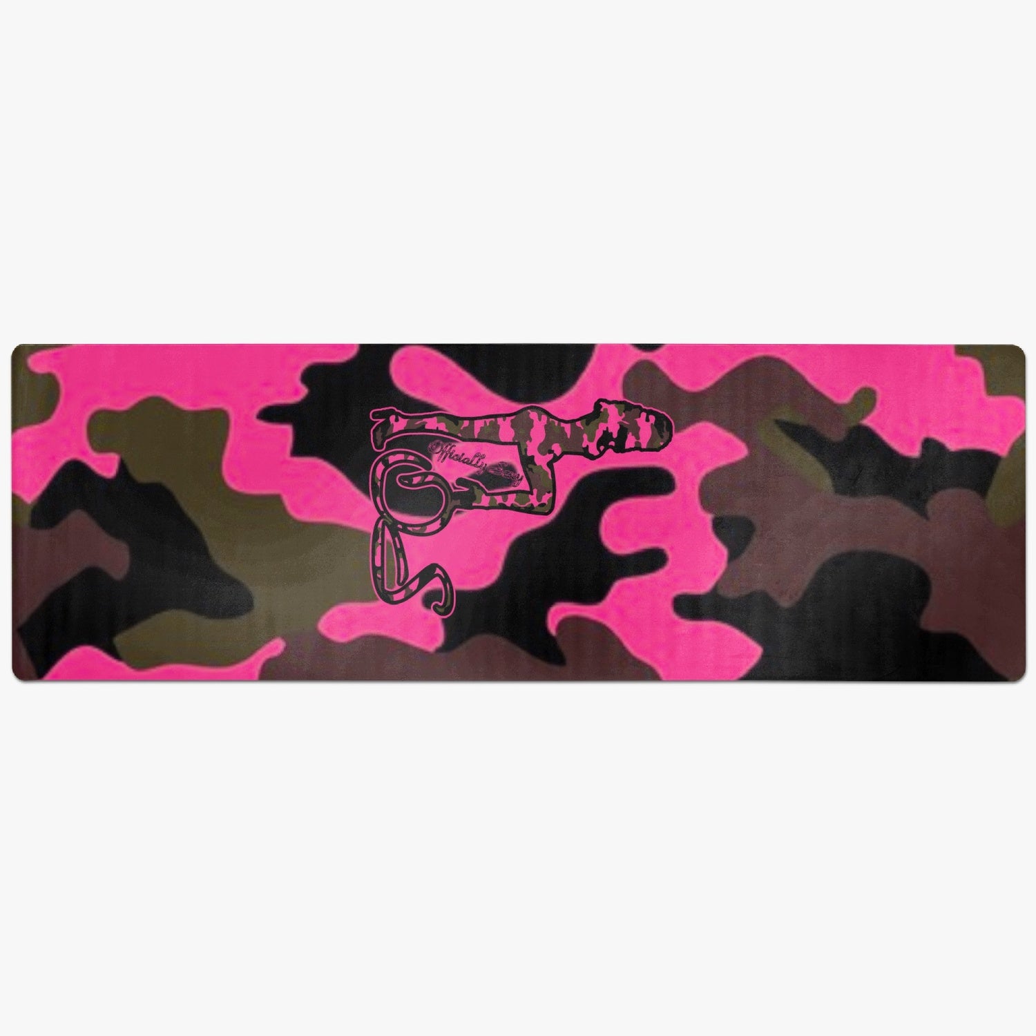Officially Sexy Pink Army Camouflage Collection Suede Anti-slip Yoga Mat 2