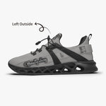 Officially Sexy Snow Leopard Collection Grey Unisex Mesh Running Shoes