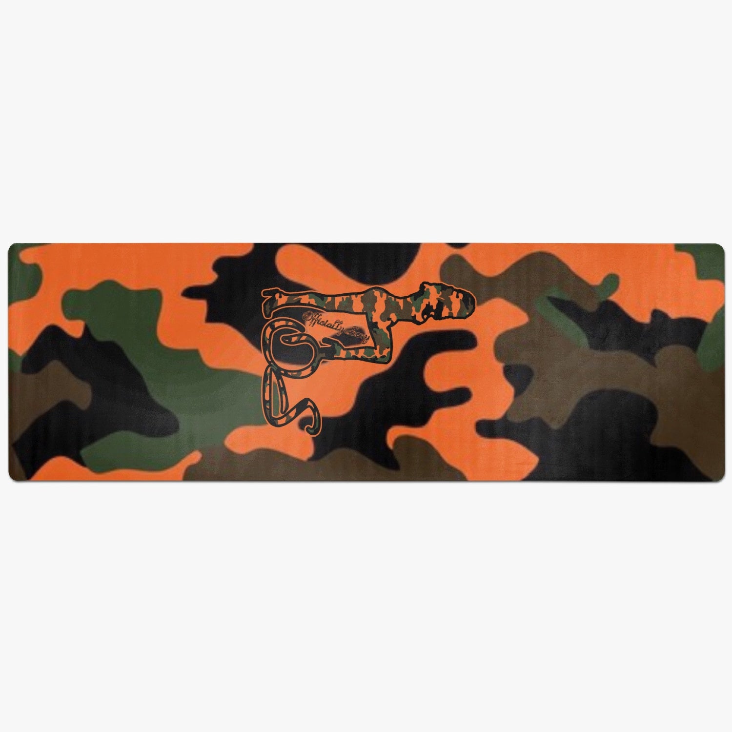 Officially Sexy Orange Army Camouflage Collection Suede Anti-slip Yoga Mat 2