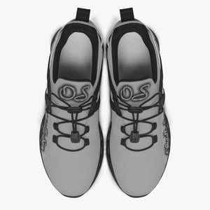 Officially Sexy Snow Leopard Collection Grey Unisex Mesh Running Shoes