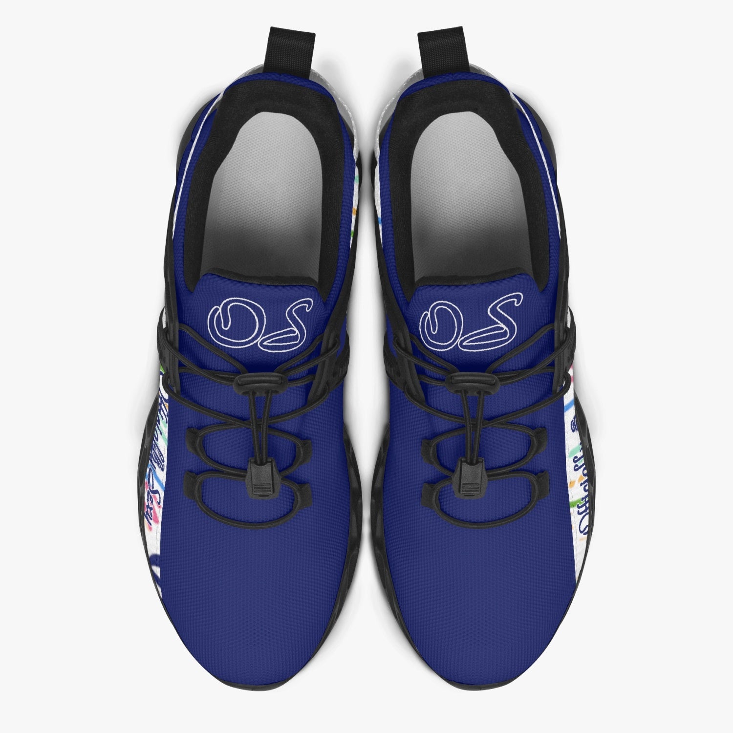 Officially Sexy Lively Collection Solid Navy Mesh Running Shoes