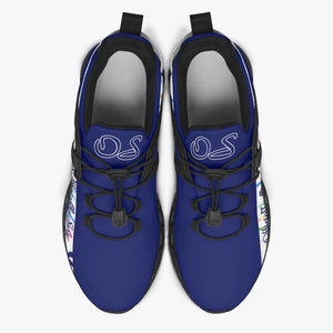 Officially Sexy Lively Collection Solid Navy Mesh Running Shoes