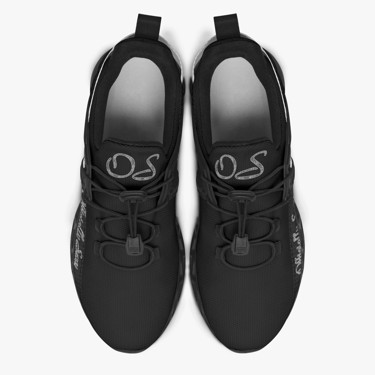 Officially Sexy Snow Leopard Collection Black Unisex Mesh Running Shoes