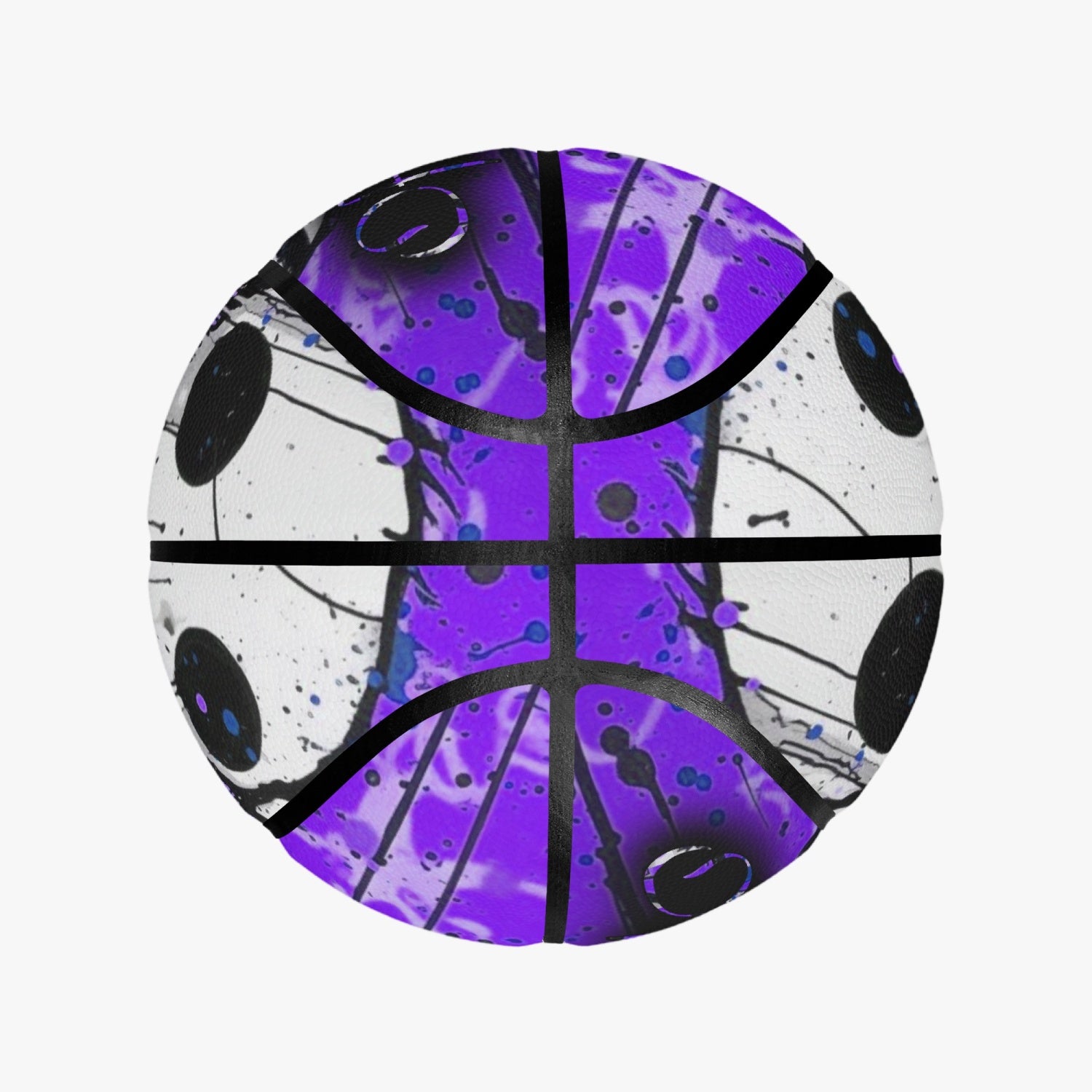 Officially Sexy Dark Purple Creepy Boy Collection  Eight Panel Printed Basketball