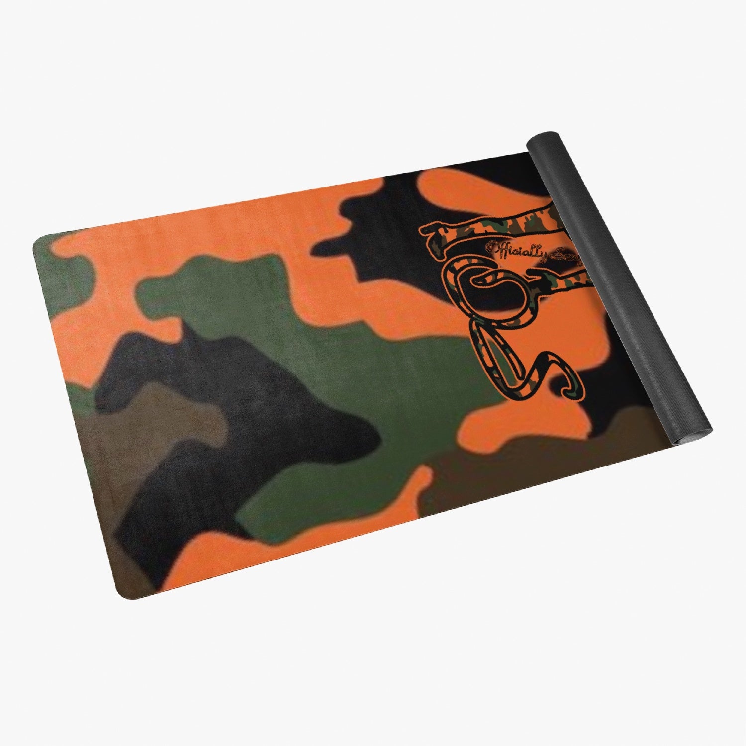 Officially Sexy Orange Army Camouflage Collection Suede Anti-slip Yoga Mat 2