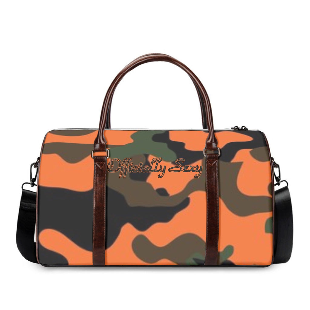 Officially Sexy Orange Army Camouflage Collection Duffle Bag