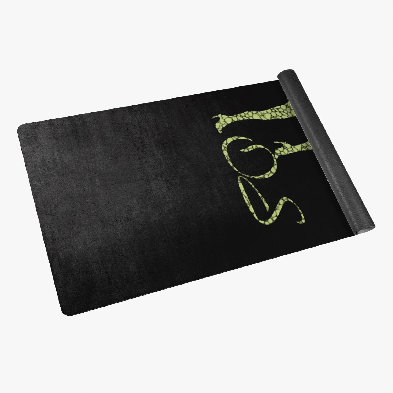 Officially Sexy Neon Green AM 270 Suede Anti-slip Yoga Mat 2