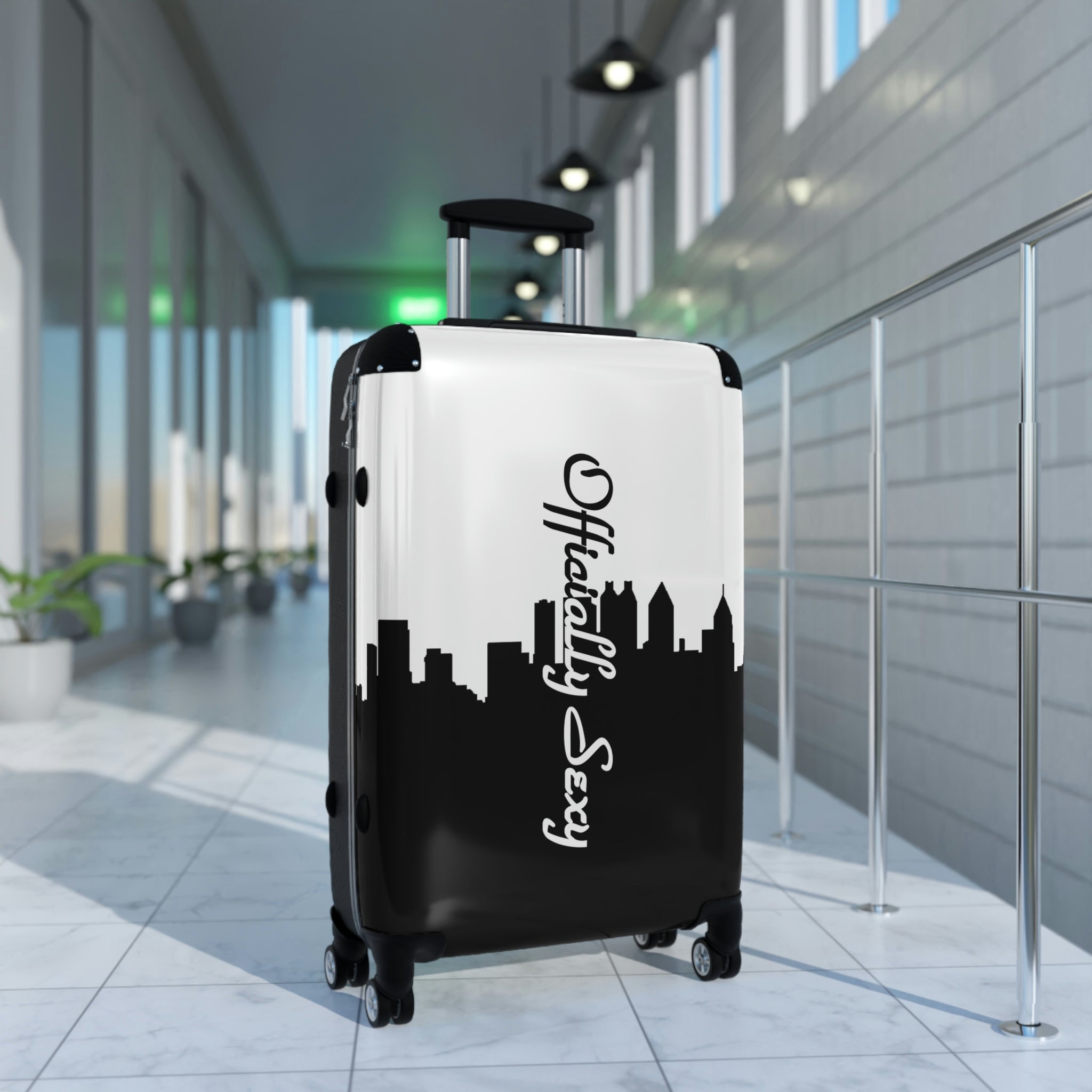 Officially Sexy White Skyline Collection Suitcases
