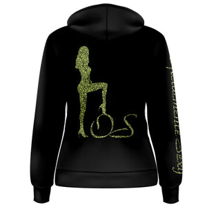 Aja Sharp logo with girl Women's Pullover Hoodie
