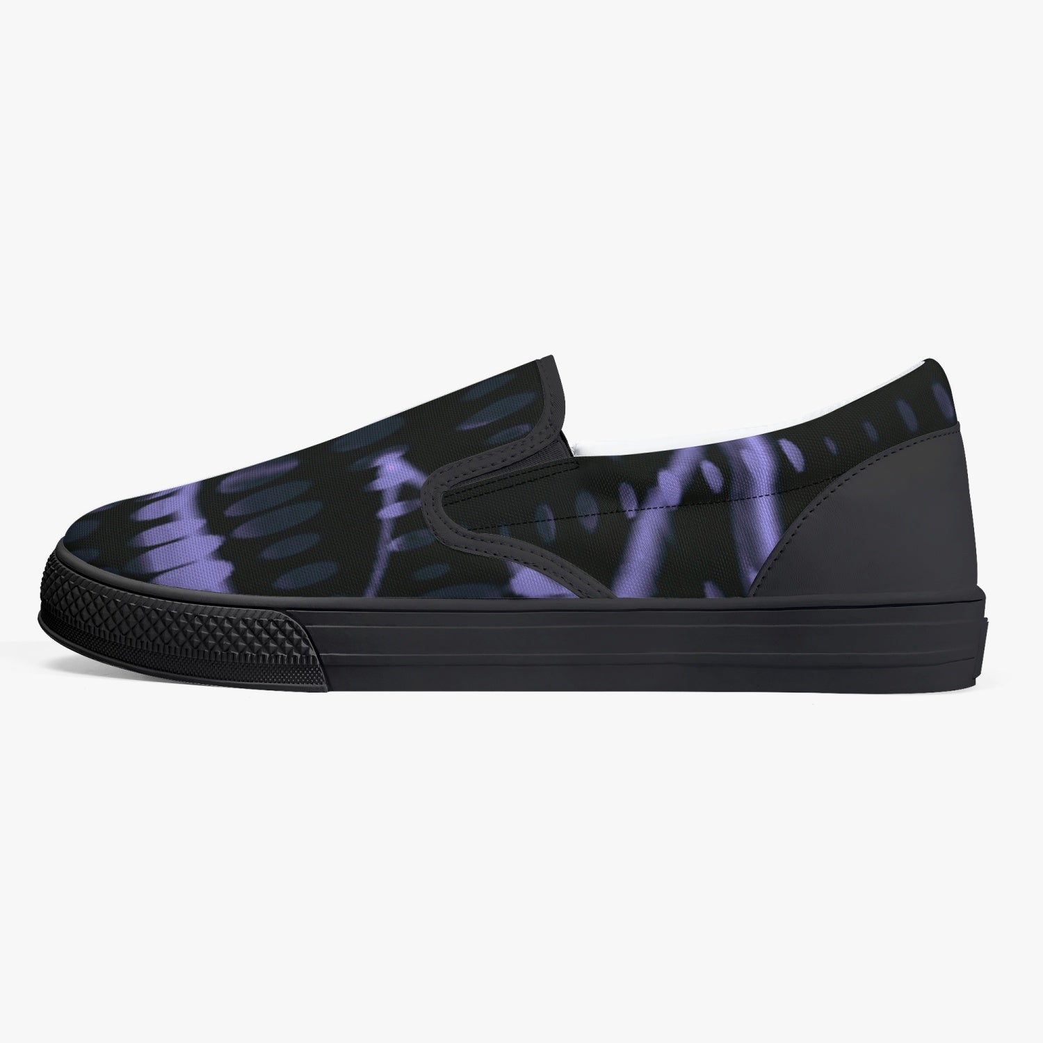 Officially Sexy Purple Laser Classic Slip-On Shoes - White/Black