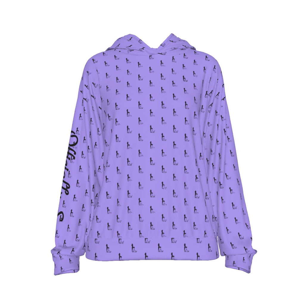 Officially Sexy Purple Laser Collection Logo With Girl Women's Casual Hoodie