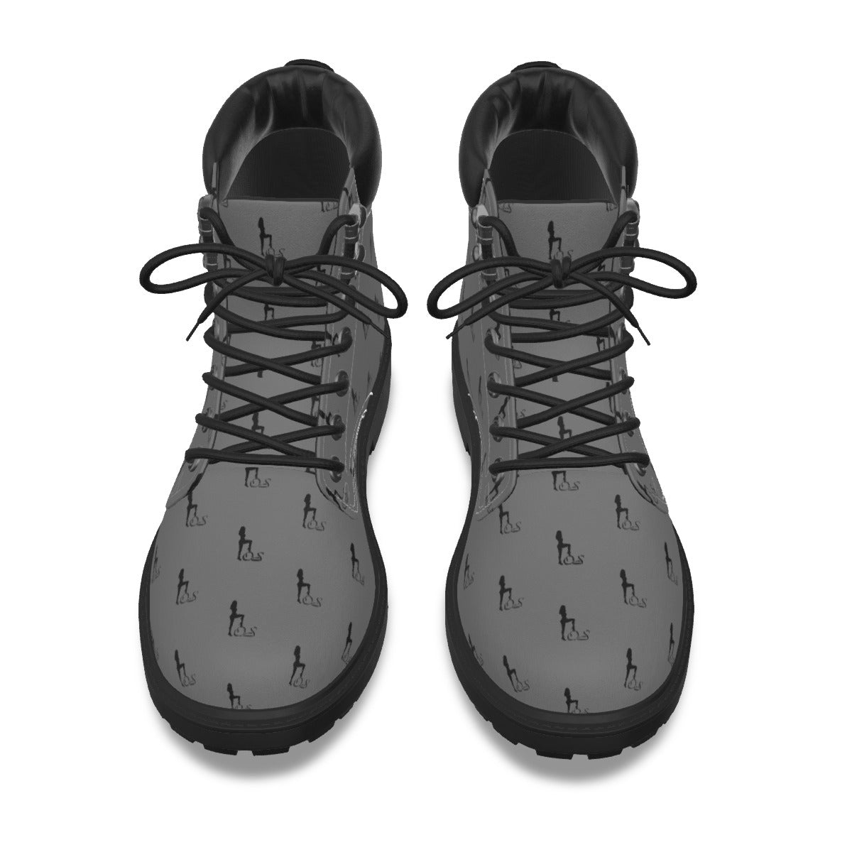 Officially Sexy Dark Grey & Black Skyline Women's Short Boots
