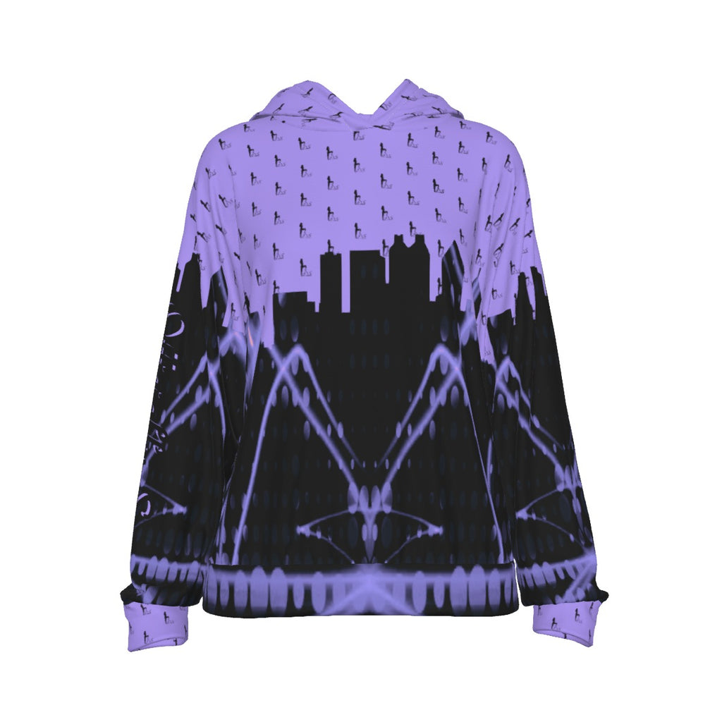 Officially Sexy Purple Laser Collection Women's Casual Hoodie